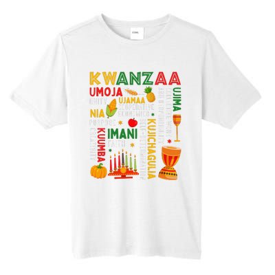 Funny Happy Kwanzaa Seven Principles Of Kwanzaa Tall Fusion ChromaSoft Performance T-Shirt