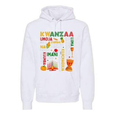 Funny Happy Kwanzaa Seven Principles Of Kwanzaa Premium Hoodie