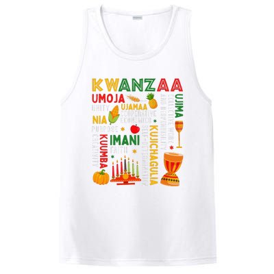 Funny Happy Kwanzaa Seven Principles Of Kwanzaa PosiCharge Competitor Tank