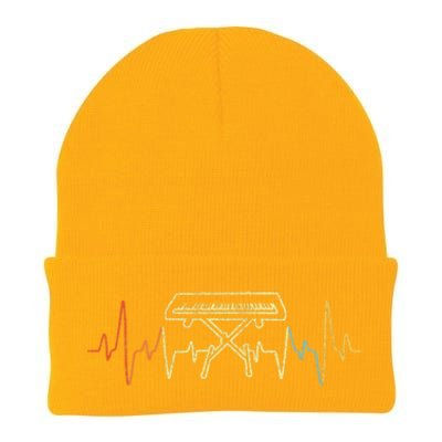 Funny Heartbeat Keyboard Piano Player Musician Retro Knit Cap Winter Beanie