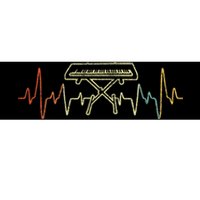 Funny Heartbeat Keyboard Piano Player Musician Retro Bumper Sticker