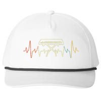 Funny Heartbeat Keyboard Piano Player Musician Retro Snapback Five-Panel Rope Hat