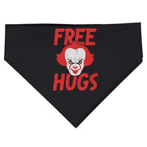 Free Hugs Killer Scary Clown Clothes USA-Made Doggie Bandana