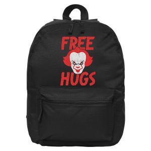 Free Hugs Killer Scary Clown Clothes 16 in Basic Backpack