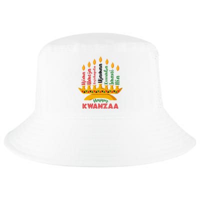 Funny Happy Kwanzaa Kinara Seven Candles Principles Of Kwanzaa Cool Comfort Performance Bucket Hat