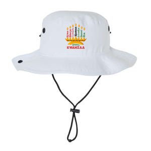 Funny Happy Kwanzaa Kinara Seven Candles Principles Of Kwanzaa Legacy Cool Fit Booney Bucket Hat