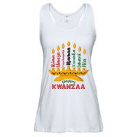 Funny Happy Kwanzaa Kinara Seven Candles Principles Of Kwanzaa Ladies Essential Flowy Tank