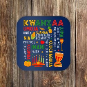 Funny Happy Kwanzaa Seven Principles Of Kwanzaa Coaster