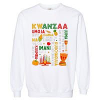 Funny Happy Kwanzaa Seven Principles Of Kwanzaa Garment-Dyed Sweatshirt