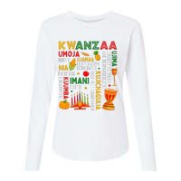 Funny Happy Kwanzaa Seven Principles Of Kwanzaa Womens Cotton Relaxed Long Sleeve T-Shirt