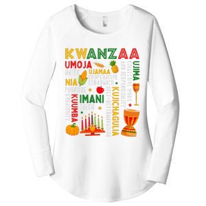 Funny Happy Kwanzaa Seven Principles Of Kwanzaa Women's Perfect Tri Tunic Long Sleeve Shirt