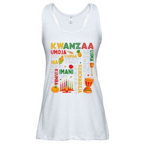 Funny Happy Kwanzaa Seven Principles Of Kwanzaa Ladies Essential Flowy Tank