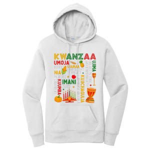 Funny Happy Kwanzaa Seven Principles Of Kwanzaa Women's Pullover Hoodie