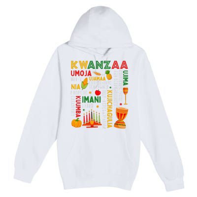 Funny Happy Kwanzaa Seven Principles Of Kwanzaa Premium Pullover Hoodie