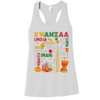 Funny Happy Kwanzaa Seven Principles Of Kwanzaa Women's Racerback Tank