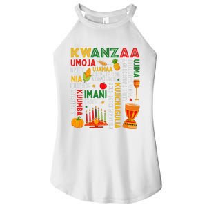 Funny Happy Kwanzaa Seven Principles Of Kwanzaa Women's Perfect Tri Rocker Tank