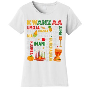 Funny Happy Kwanzaa Seven Principles Of Kwanzaa Women's T-Shirt