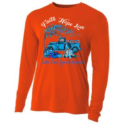 Faith Hope Love Guillain Barre Syndrome Awareness Gift Cooling Performance Long Sleeve Crew