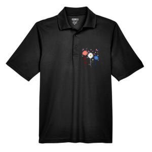 Faith Hope Love Butterfly Daisy 4th Of July Christian Men's Origin Performance Pique Polo