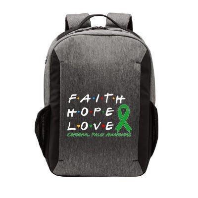 Faith Hope Love Cerebral Palsy Awareness Cool Gift Vector Backpack