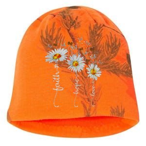 Faith Hope Love Butterfly Daisy Chirstian God Kati - Camo Knit Beanie