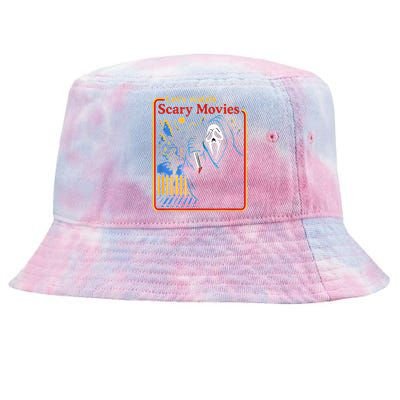 Funny Halloween Let’S Watch Scary Horror Movies Ghost Tie-Dyed Bucket Hat