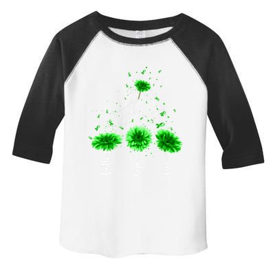 Faith Hope Love Green Sunflower Cerebral Palsy Awareness Cool Gift Toddler Fine Jersey T-Shirt