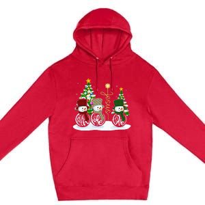 Faith Hope Love Snowman Jesus Funny Xmas Cross For Christian Premium Pullover Hoodie