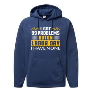 Funny Happy Labor Day Union Worker Laborer Gift Performance Fleece Hoodie