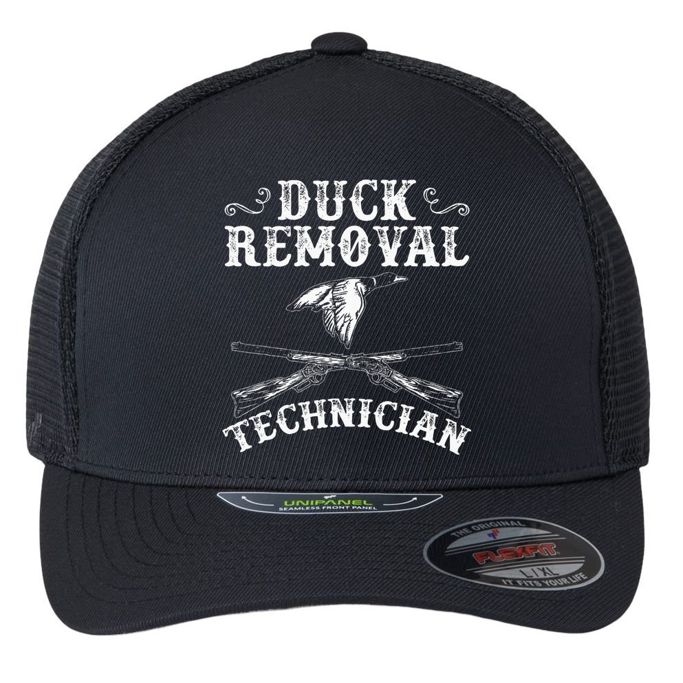 Funny Hunting Lover Graphic For Women And Men Duck Hunters Flexfit Unipanel Trucker Cap
