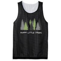 Funny Happy Little Trees Epic & Calm Forest Painting Art Mesh Reversible Basketball Jersey Tank