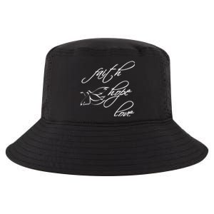 Faith Hope Love Spiritual Tee Cool Comfort Performance Bucket Hat