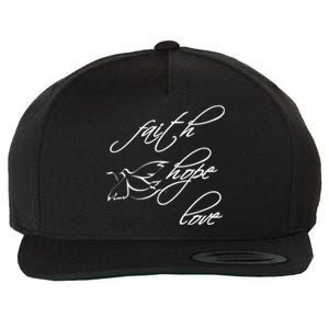 Faith Hope Love Spiritual Tee Wool Snapback Cap