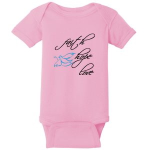 Faith Hope Love Spiritual Tee Baby Bodysuit