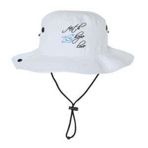 Faith Hope Love Spiritual Tee Legacy Cool Fit Booney Bucket Hat