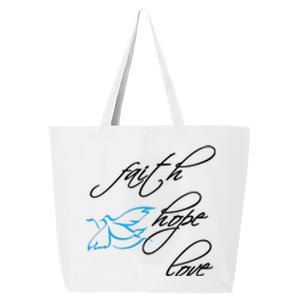 Faith Hope Love Spiritual Tee 25L Jumbo Tote