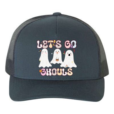 Funny Halloween Lets Go Ghouls Groovy Retro Cool Time Gift Yupoong Adult 5-Panel Trucker Hat