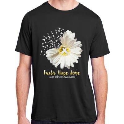 Faith Hope Love Lung Cancer Awareness Gifts Adult ChromaSoft Performance T-Shirt