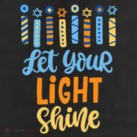 Funny Hanukkah Let Your Light Shine Menorah Cool Comfort Performance Bucket Hat