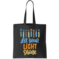Funny Hanukkah Let Your Light Shine Menorah Bag