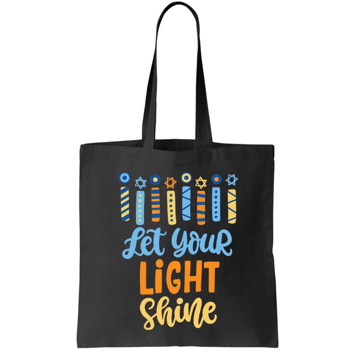 Funny Hanukkah Let Your Light Shine Menorah Bag
