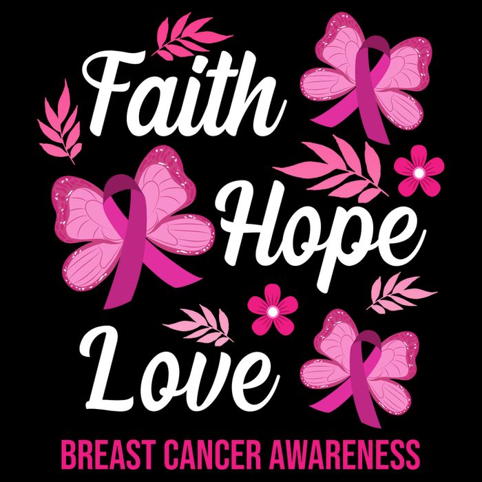 Faith Hope Love Breast Cancer Awareness 16 in Basic Backpack