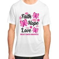 Faith Hope Love Breast Cancer Awareness Adult ChromaSoft Performance T-Shirt