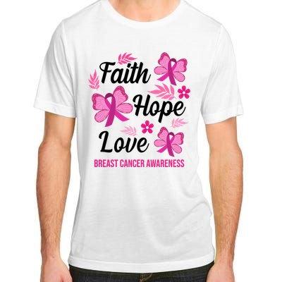 Faith Hope Love Breast Cancer Awareness Adult ChromaSoft Performance T-Shirt