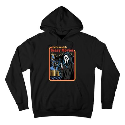 Funny Halloween Let’s Watch Scary Horror Movies Ghost Killer Hoodie