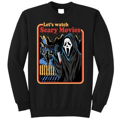 Funny Halloween Let’s Watch Scary Horror Movies Ghost Killer Sweatshirt