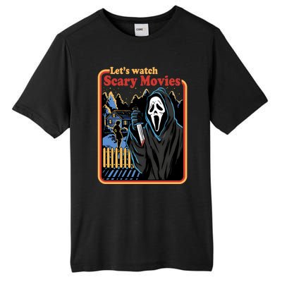 Funny Halloween Let’s Watch Scary Horror Movies Ghost Killer Tall Fusion ChromaSoft Performance T-Shirt