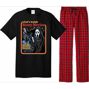 Funny Halloween Let’s Watch Scary Horror Movies Ghost Killer Pajama Set