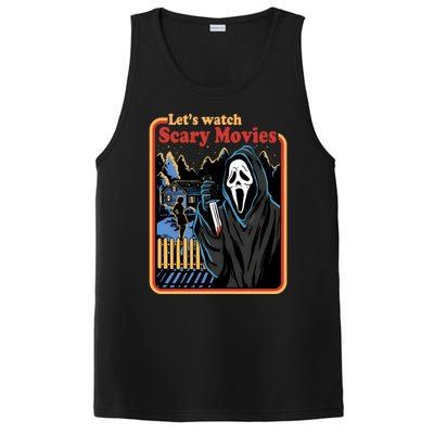 Funny Halloween Let’s Watch Scary Horror Movies Ghost Killer PosiCharge Competitor Tank