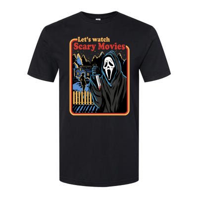 Funny Halloween Let’s Watch Scary Horror Movies Ghost Killer Softstyle CVC T-Shirt